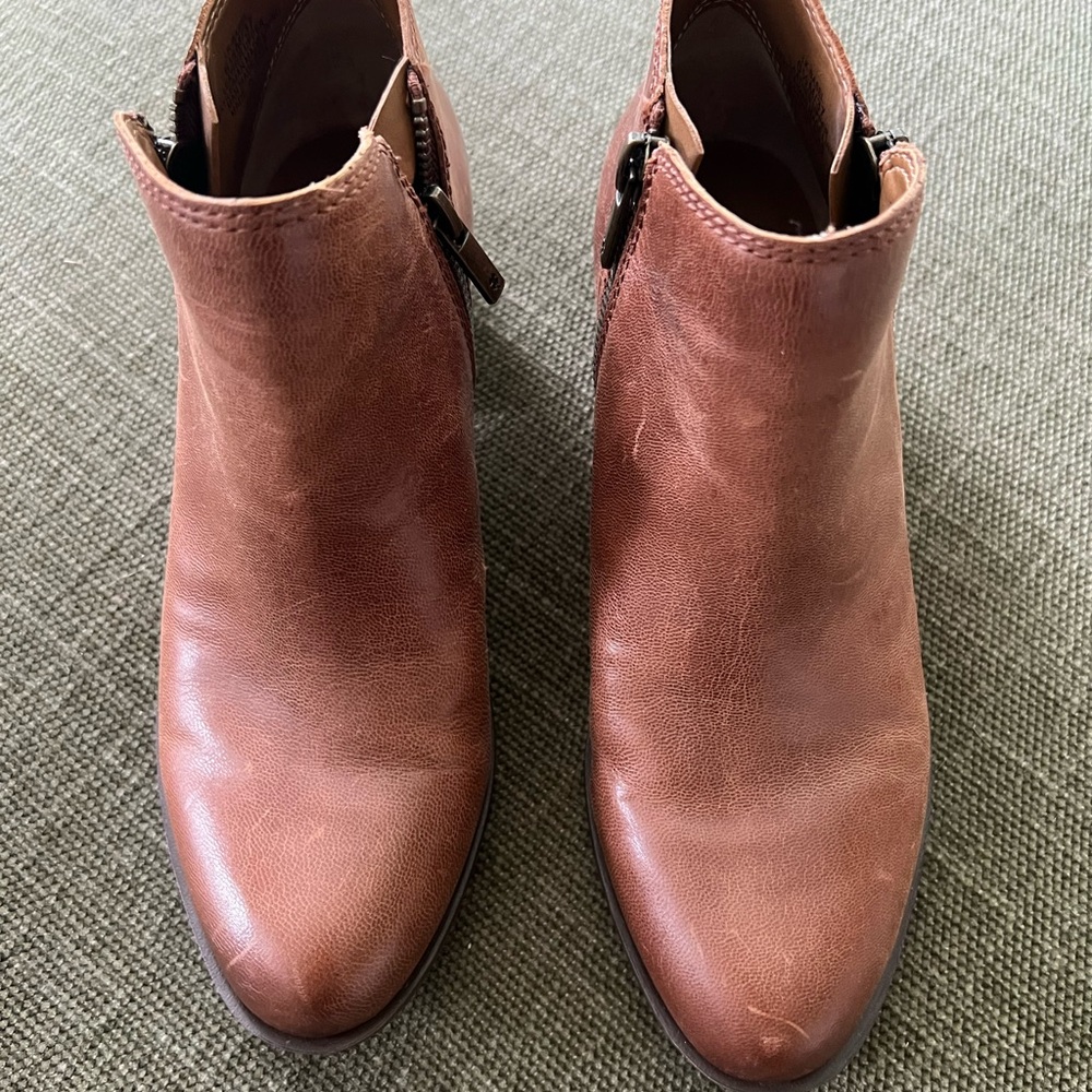 Brown Leather Ankle Boots